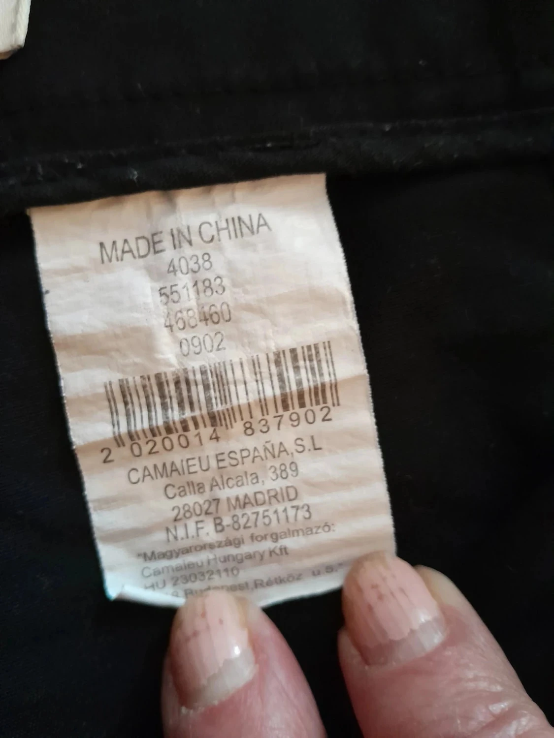 Calças femininas Tamanho 38, cor preto, Marca Camaïeu, elástico – photo 5